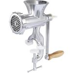 OTTO Fleischwolf JCW-8-2 Fleischwolf Aluminium, Lochgröße: 5 mm, Wurstfülltrichter und Gebäckaufsatz-Set