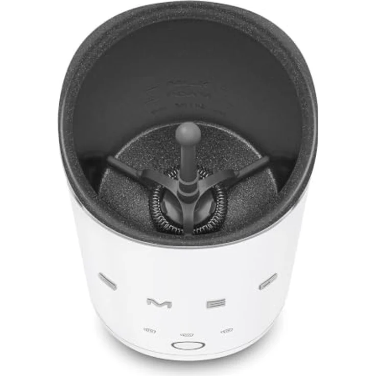 Smeg MFF02WHMEU Milchaufschäumer, 3 Programme für heiße und kalte Milch, 500 W, weiß-matt – Bild 8