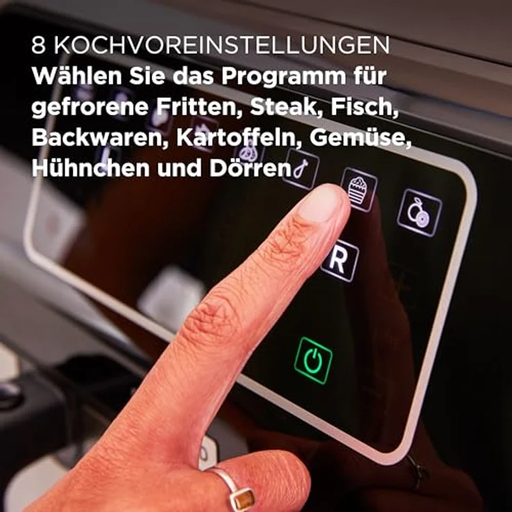 Kenwood kHealthy Fry Twin Airfryer, 8L (2x4L), Dual Cook & Sync Finish Funktion, Touch-Display, 8 Programme, Antihaft, 200º, Timer & Dörrfunktion, Heißluftfritteuse - Preisvergleich – Bild 3