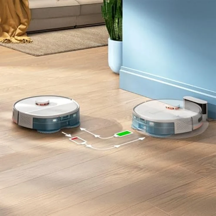 Philips HomeRun 5000 XU5000/20, Staubsauger Roboter mit Saug- und Wischfunktionen, Grau – Bild 5