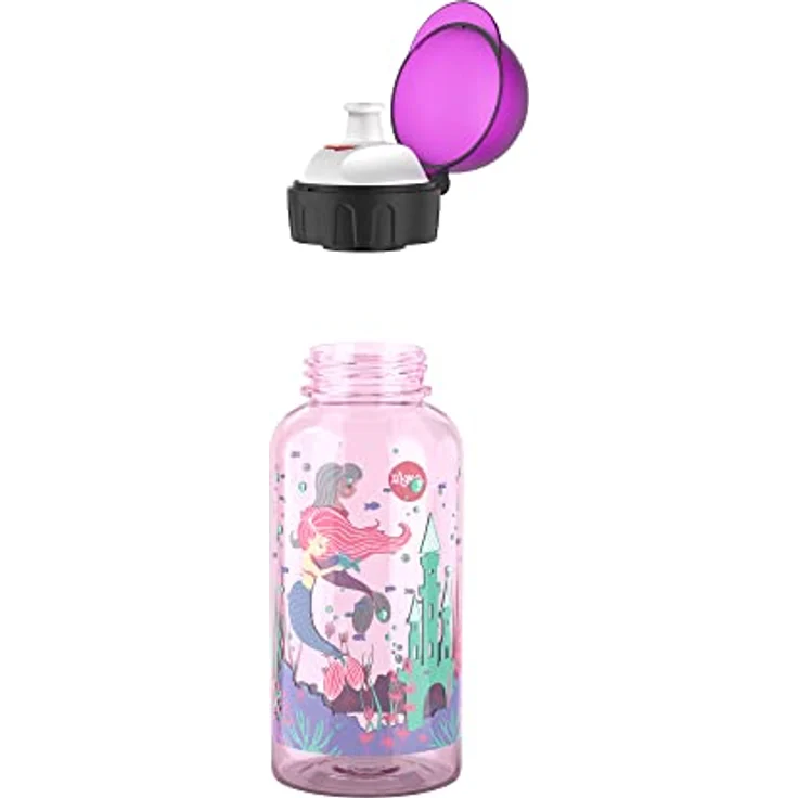 Emsa Trinkflasche Kids Tritan Meerjungfrau, 0.4 L, 100% auslaufsicher, spülmaschinenfest, in buntem Design – Bild 2