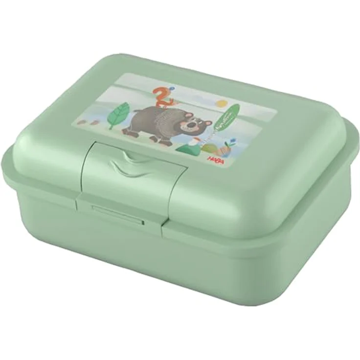 Haba Brotdose Wald, BPA-frei, spülmaschinengeeignet, 13 × 18 × 6,5 cm, kinderfreundliches Design – Bild 1