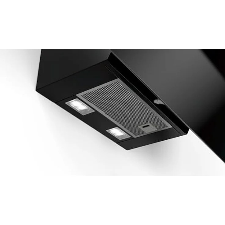 Bosch Serie 2 DWK87EM60, Motorhaube, Kamin abgewinkelt, Breite: 79 cm, Tiefe: 43.4 cm, Absaugung und Rückführung (mit zusätzlichem Rückführungsset), mit internem Motor, Schwarz – Bild 6