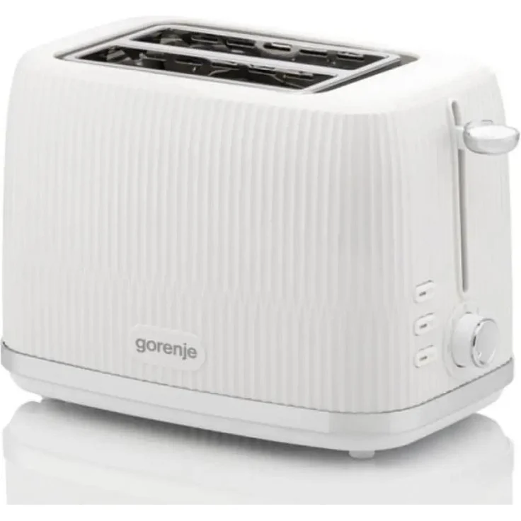 Gorenje T850DPW, Toaster mit 850 W Leistung, 2 Slots, Weiß