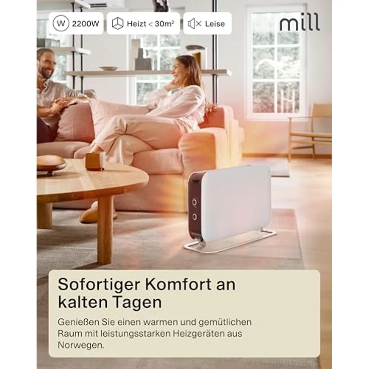 Mill Convection CO2200MECMAX, Heizkörper, Weiss, Heizgeräte – Bild 3