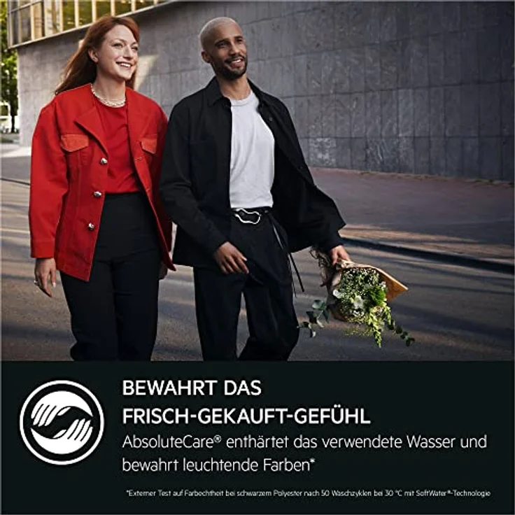 AEG LR9W75490 WiFi Waschmaschine / Serie 9000 mit AbsoluteCare / SoftWater - Wasservorenthärtung / ProSteam - Auffrischfunktion / 9,0 kg / Leise / Mengenautomatik / Nachlegefunktion / 1400 U/min – Bild 4