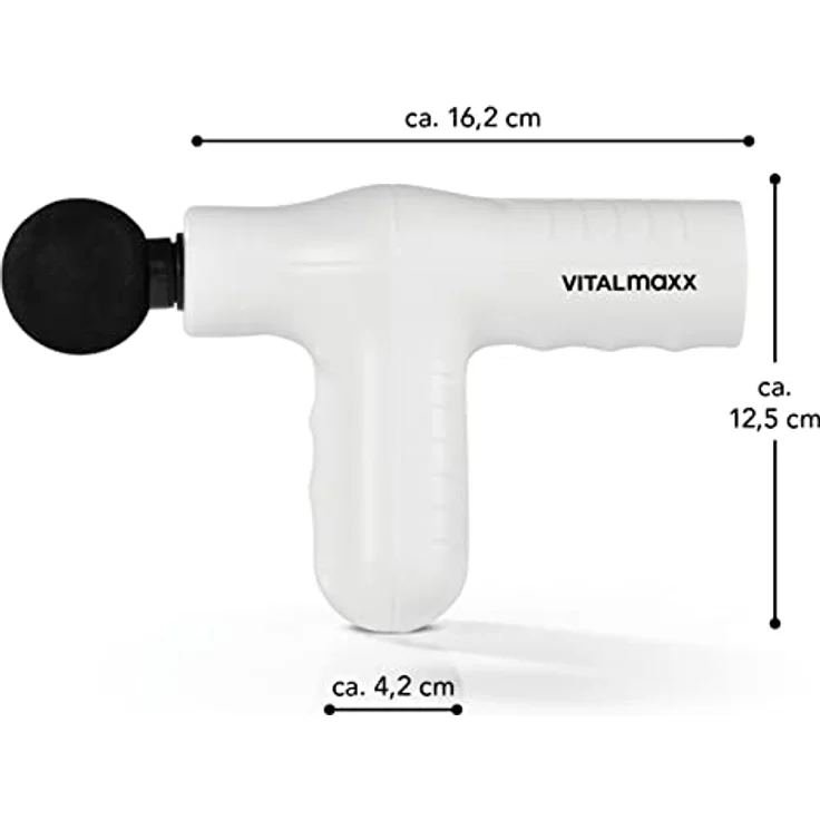 VITALmaxx Mini Massage Gun Smart Grip Weiß – Bild 5