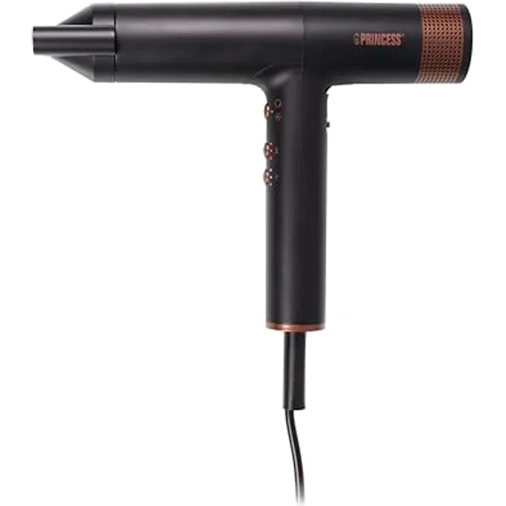 Princess Profi-Airstyler 529205 7-in-1 Stylingtool mit Ionenfunktion und 2000 W BLDC-Motor, schwarz