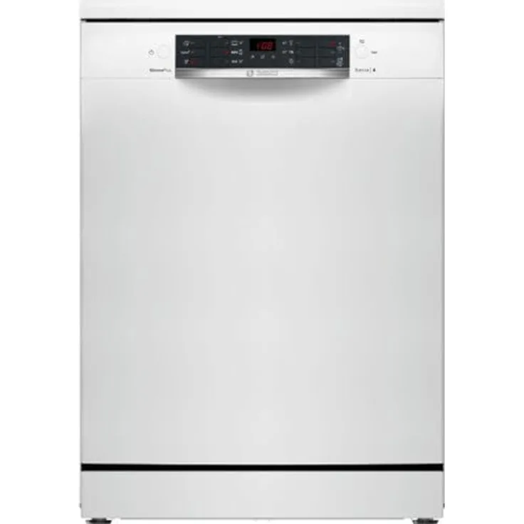 Bosch SMS46KW02E, freistehender Geschirrspüler, 13 Maßgedecke, 46 dB, Rackmatic, Hygiene+ Funktion, weiß, 9,5 l Wasserverbrauch