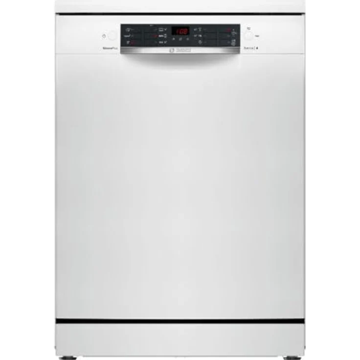 Bosch SMS46KW02E, freistehender Geschirrspüler, 13 Maßgedecke, 46 dB, Rackmatic, Hygiene+ Funktion, weiß, 9,5 l Wasserverbrauch – Bild 1