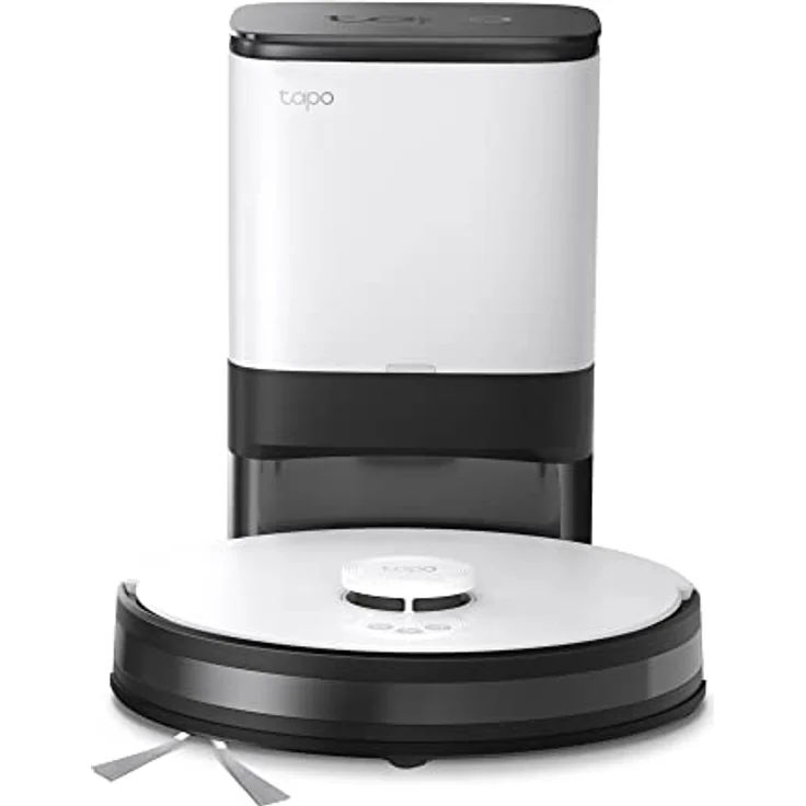 TP-Link Tapo RV30 Plus Saug&Wischroboter mit Smart AutoEmpty Dock(4L), LiDAR-Navigationsroboter, 4200Pa Saugkraft, 3h Dauerreinigung, 300 ml Wassertank, Flexibler Reinigungsplan, APP & Sprachsteuerung – Bild 1