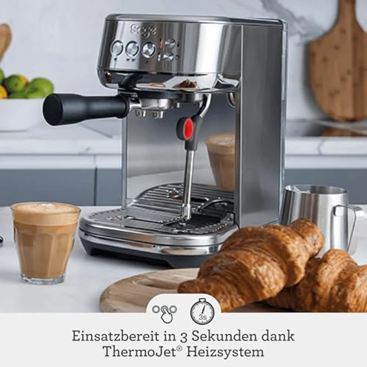 Sage SES500 the Bambino Plus Siebträgermaschine, Trüffelschwarz – Bild 3