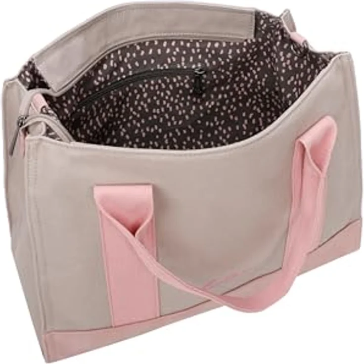 Fritzi aus Preußen, Handtasche, große Canvas Tasche 40 cm, abnehmbarer Schulterriemen, Beige – Bild 6