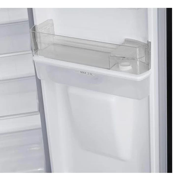 Respekta Side by Side Kühlschrank Gefrierkombi, Inox Look, 288 L Kühlfach, 151 L Gefrierfach, Wasserspender, No Frost, 178 cm – Bild 4
