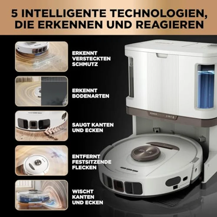 Shark PowerDetect NeverTouch Pro, 2-in-1 Saug- und Wischroboter mit selbstreinigender Basisstation – Bild 6