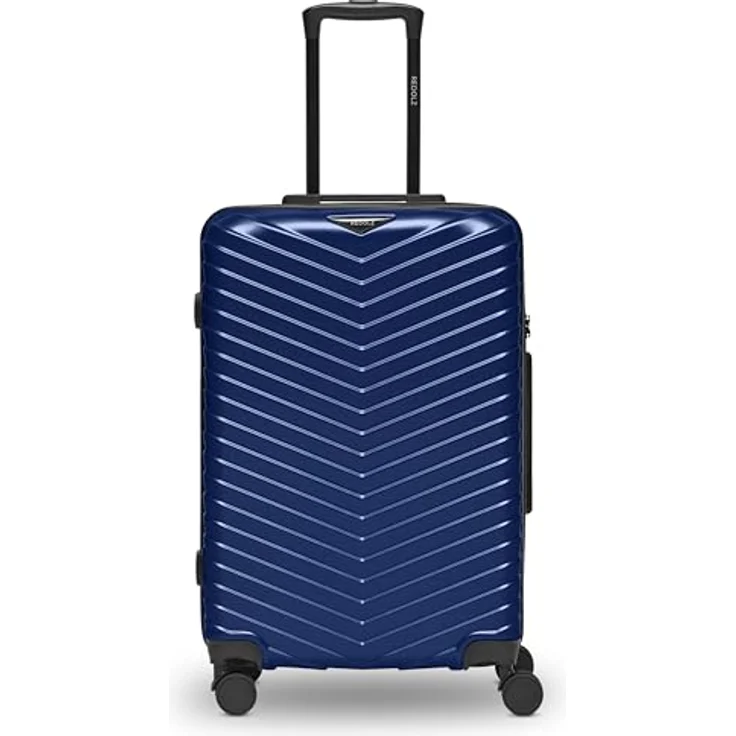REDOLZ Ultraleicht Hartschalen Check-in Koffer | Mittelgroßer Trolley 43 x 28 x 66 cm | Leichtgewicht nur 3,4 kg | Dehnfalte 3 cm erweiterbar | 4 Doppelrollen & TSA-Schloss (Essentials 18) - Preisvergleich – Bild 1