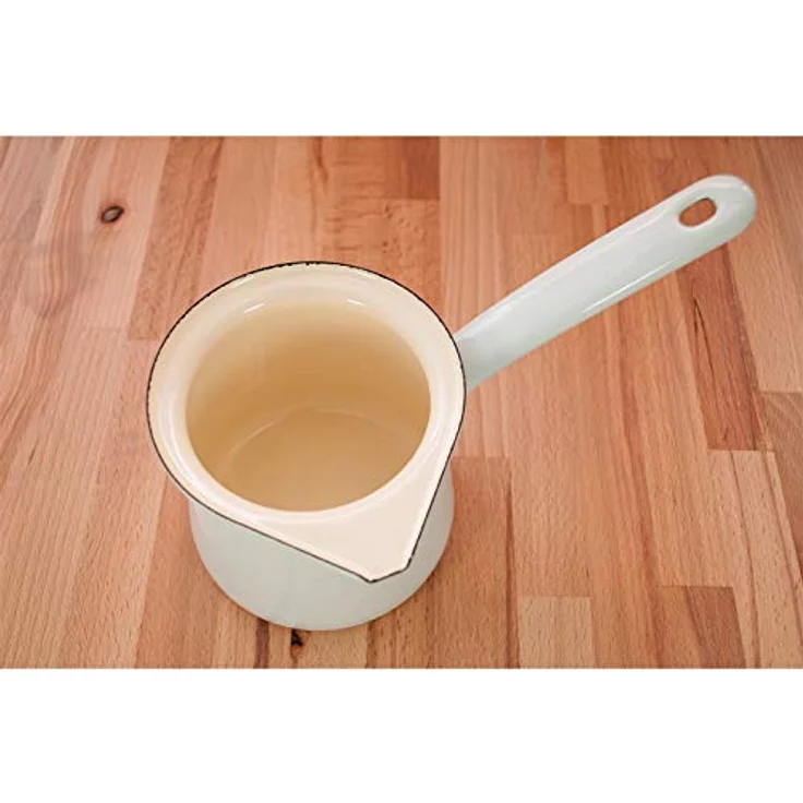 Riess, 0445-006, Kaffeekocher, CLASSIC - BUNT/PASTELL, Farbe Türkis, Inhalt 0.75 Liter, Höhe 10.5 cm, Emaille, Induktion – Bild 3