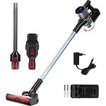 Genius Invictus X9 Facelift Staubsauger Kabellos 12-TLG., Akku Staubsauger bis zu 55 Min Laufzeit Teppich Tierharre Auto Hartböden, HEPA Filter, LED, Wandhalterung,180° Gelenkkopf, Display Touchpad