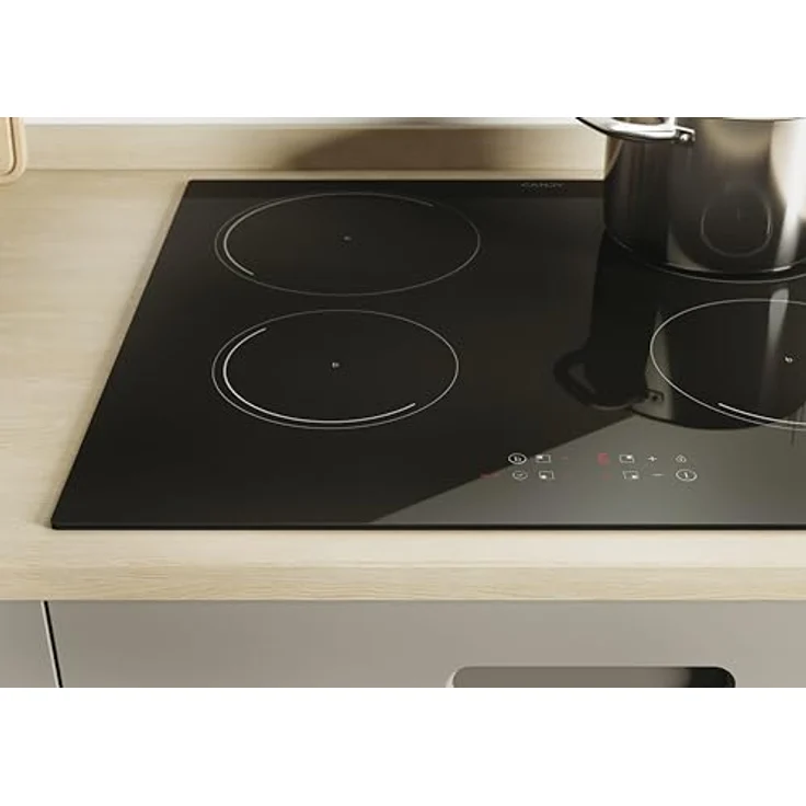 Candy Idea CITT642C/E1, Integriertes 60 cm Induktionskochfeld mit 4 Brennern, Schwarz, Touchsteuerung und digitaler Timer-Funktion – Bild 2
