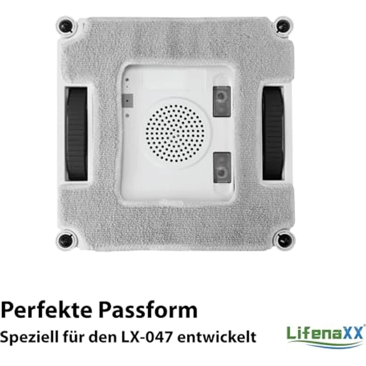 Lifenaxx Ersatz-Wischtücher (6 Stück) für LX-047 Fensterreinigungsroboter – Original Mikrofaser-Reinigungspads mit hoher Schmutzaufnahme, langlebig & passgenau – Bild 7