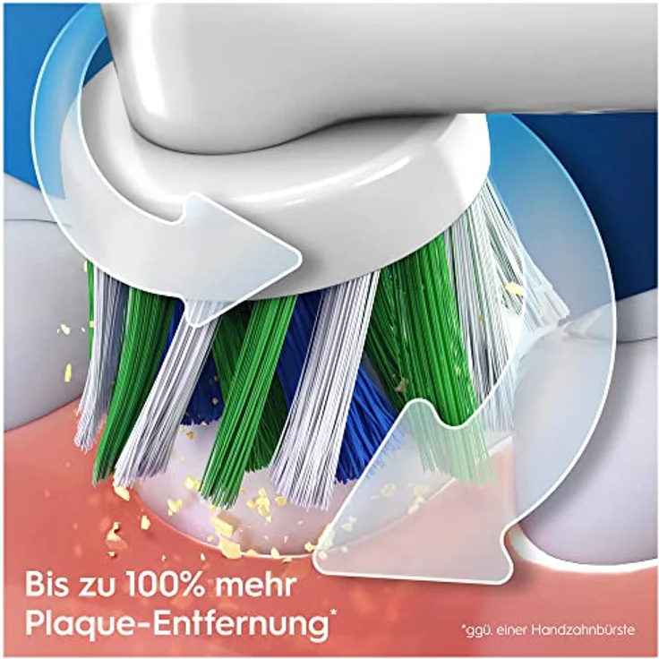 Oral-B Vitality Pro Elektrische Zahnbürste/Electric Toothbrush, 3 Putzmodi für Zahnpflege, Geschenk Mann/Frau, Designed by Braun, weiß – Bild 3