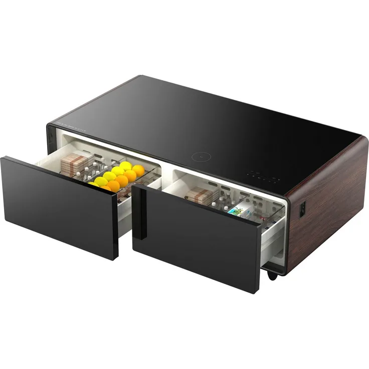 Caso Getränkekühlschrank 794, Loungetisch mit Kühlfächern, Soundbar und Lademöglichkeiten