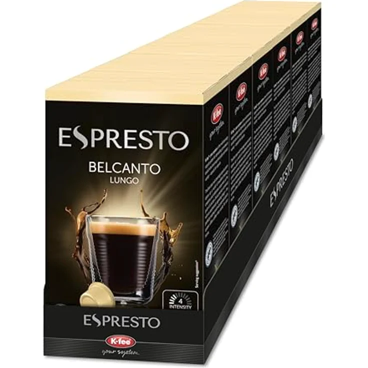 K-Fee Espresto Belcanto Lungo, Espresso, Kaffee, Röstkaffee, 16 Kapseln, 8 Portionen – Bild 2