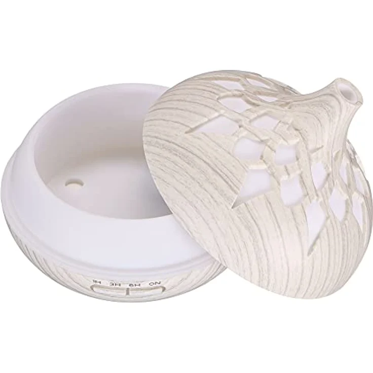 Sixtol Aroma Diffusor Palm weißes Holz 500ml - Design Elektrischer Luftbefeuchter & Luftreiniger – Bild 4