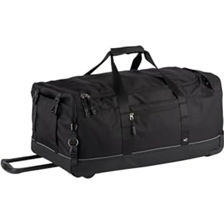 Camel Active Connect 2 Rollen Reisetasche, 67 cm, Schwarz, 76 l, mit Rucksackfunktion und arretierbarem Griff