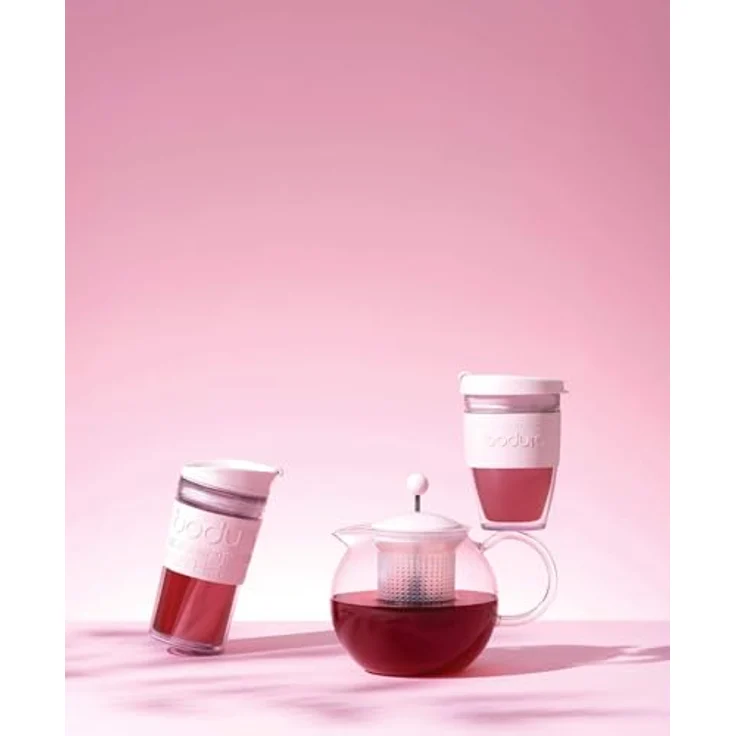 Bodum ASSAM F/PLST Teebereiter, 0.5 Liter Borosilikatglas mit Kunststoff-Filter, Transparent/Schwarz – Bild 2