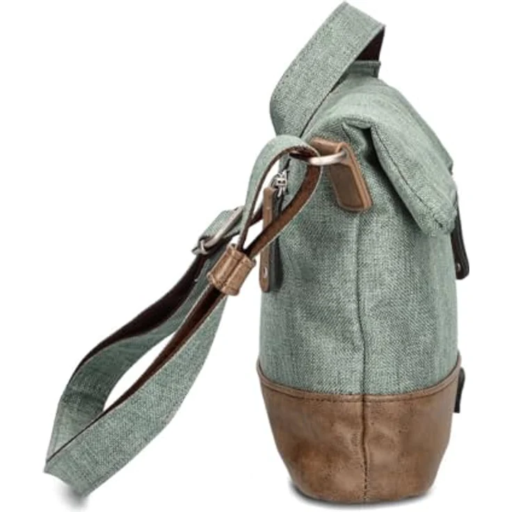 Zwei Olli OT6, Schultertasche 20/29 cm mit verstellbarem Schultergurt, Farbe stone, vegan, 2/4 l Volumen – Bild 2