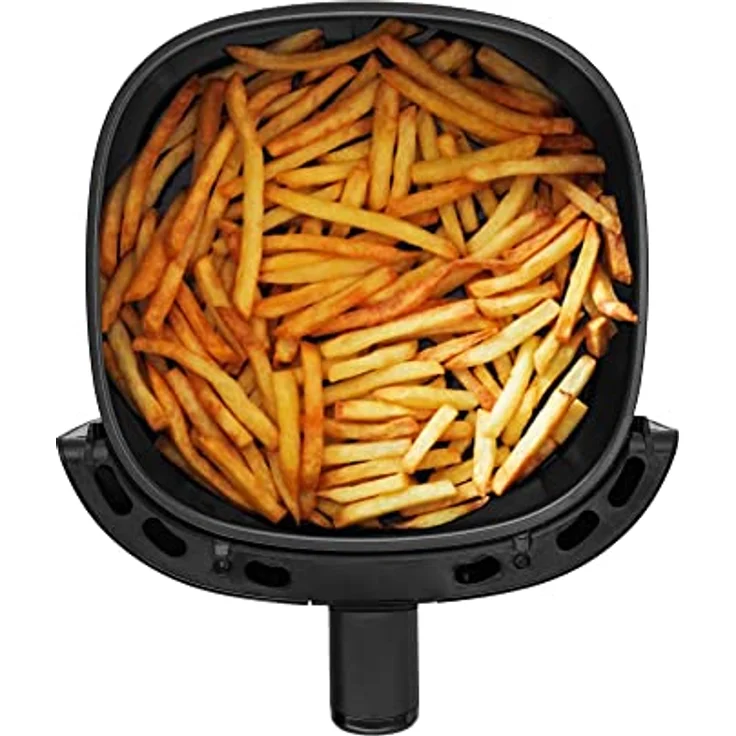 TESLA AirCook Q40 Heißluftfritteuse mit Digitalem LED-Touchscreen, 4 Liter Fassungsvermögen, 8 Programmen, Vorheizen & Warmhalten, 60-Minuten-Zeitgeber, 1 500 W, Schwarz – Bild 8