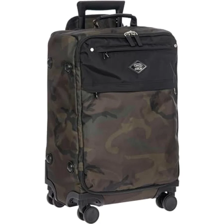Brics Replay Camouflage Kabinentrolley 4 Rollen, 55 cm, Grün, 41 l mit arretierbarem Griff und praktischen Außentaschen – Bild 6