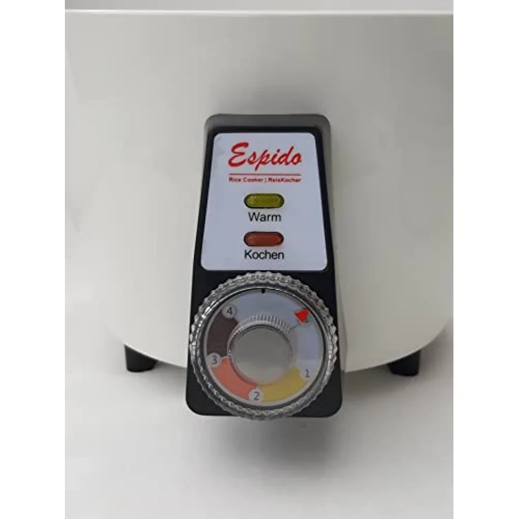 ESPIDO FOOD STUFF HAMBURG Persischer Reiskocher RCG30T, 1,2 L für 3-5 Personen, 500 Watt, weiß/grau, mit Tahdig-Reiskuchen-Funktion und automatischer Abschaltung – Bild 5