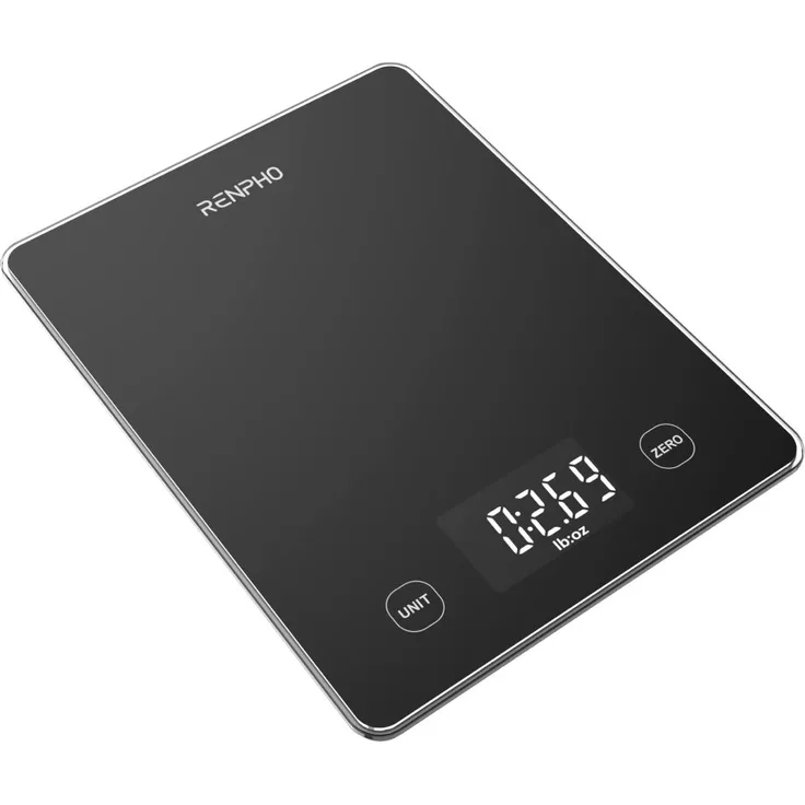 RENPHO Küchenwaage Calibra 1L Smart Nutrition Scale T001, Präzise Ernährungstracking in Echtzeit, Weiß