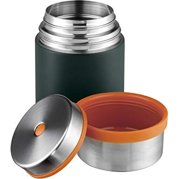 Esbit Thermobehälter Sculptor , Edelstahl | BPA-Frei , Schwarz, Silber, Grün , 0.75L & 1 L , für warme & kalte Speisen – Bild 4