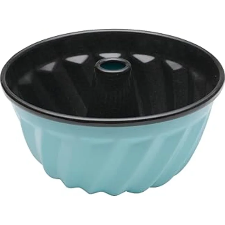 Riess Gugelhupfform 22cm, Emaille, KRISTALLBLAU, leicht entformbar, backofengeeignet, recyclebar