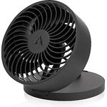 ARCTIC Summair Plus - Zusammenklappbarer Tischventilator mit integriertem Akku, USB-C Anschluss (inkl. USB-A Ladekabel), Stufenlos regulierbare 600-3300 U/min - Schwarz
