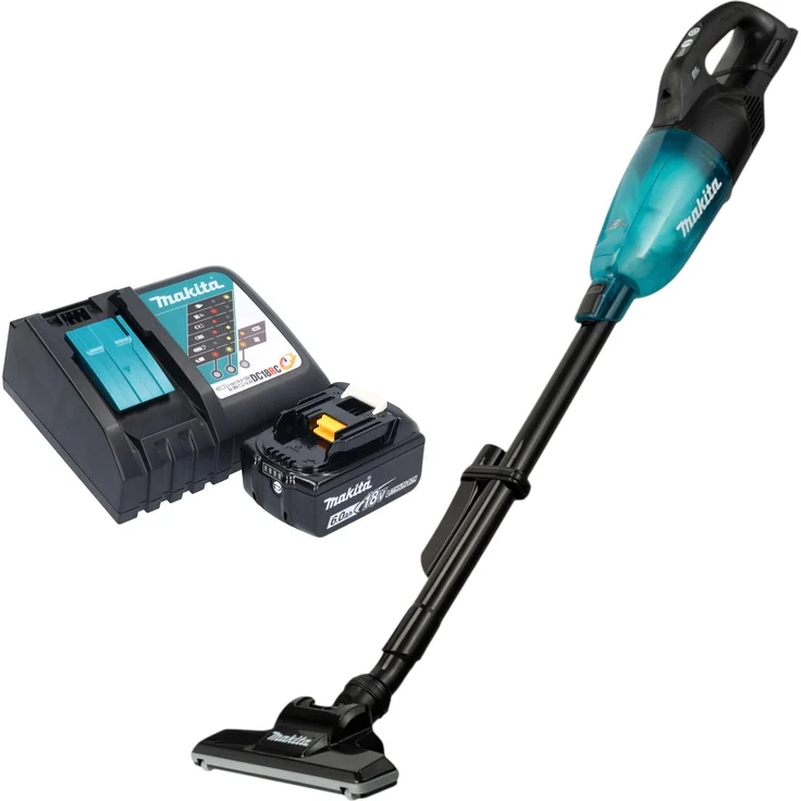Makita DCL 284 FRGB Akku Staubsauger, 18 V, 0,73 l, Schwarz, Brushless, 1x Akku 6,0 Ah, Ladegerät
