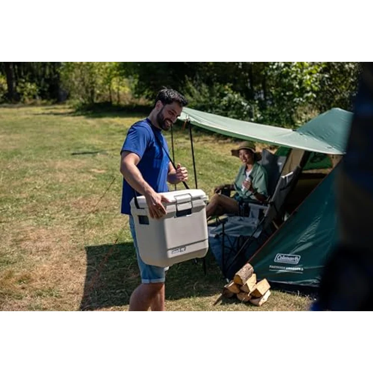 Coleman Pro 25QT Kühlbox, 24 l, robuste Isolierung, hält Eis bis zu 3 Tage kühl, weiß – Bild 6