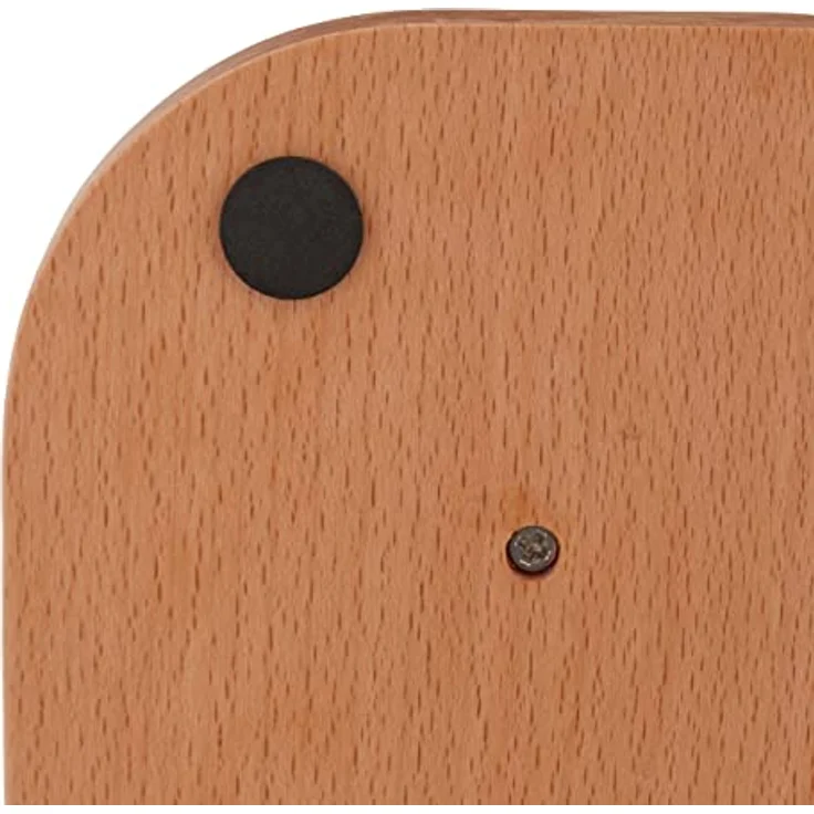relaxdays Küchenrollenhalter aus Holz & Messing, freistehender Küchenpapierständer in Natur und Gold, sicherer Stand und dekorativer Materialmix – Bild 8