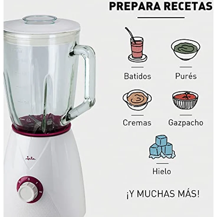 JATA Standmixer BT265 1,5 L 1300W Weiß – Bild 7