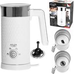 Adler AD 4494 Milk frother, White, Milchaufschäumer, Weiss