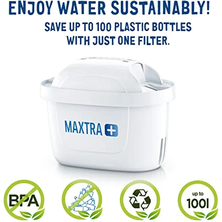 BRITA Maxtra+ Wasserfilter-Kartuschen, Weiß, Plastik, weiß, 6 Stück – Bild 3