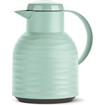 Emsa N4010800 Samba Wave Isolierkanne 1,0 Liter minze Quick-Press Kunststoff, Glas-Isolierkolben, Kaffeekanne: 12h heiß-24h kalt, made in Germany, 100 % dicht, minze