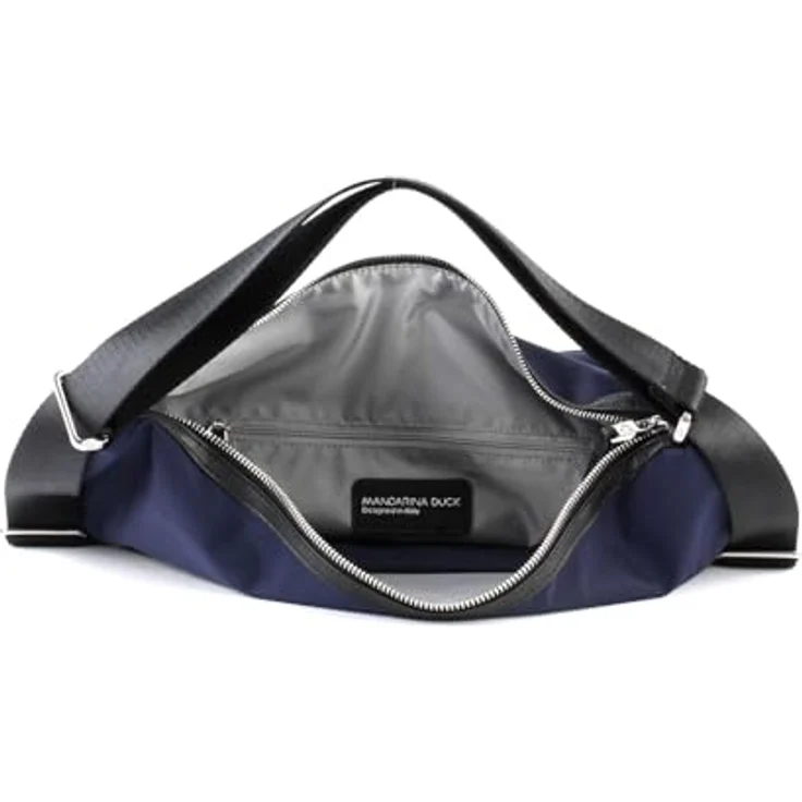 Mandarina Duck Hunter Hobo Backpack VCT10, 2in1 Rucksack-Tasche aus Polyester, großes Hauptfach für A4-Ordner, schwarz – Bild 5