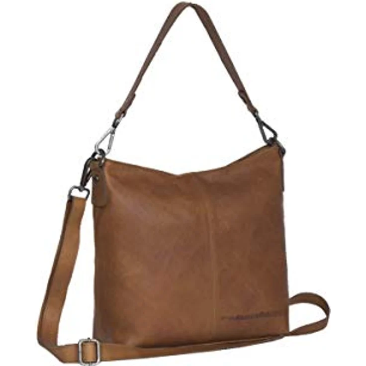 The Chesterfield Brand Wax Pull Up Jen Schultertasche, gewachstes Rindleder, 25 cm, hellbraun, Damen – Bild 1