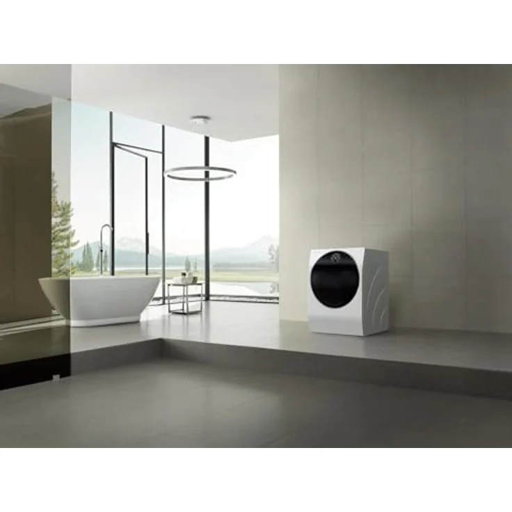 LG Waschtrockner SIGNATURE LSWD099X, 12,00 kg, 7 kg, 1600 U/min, Steam, AquaLock®, TurboWash®, ezDispense®, Dual Inverter, LCD-Display - Weiß – Bild 4