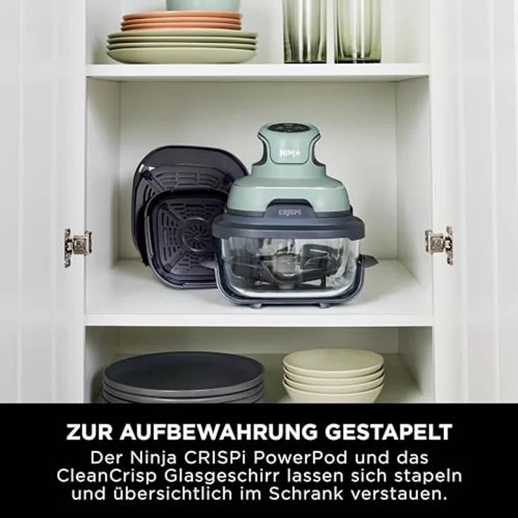 NINJA Fritteuse Crispi FN101EUSG, Heißluftfritteuse mit 3,8 l Fassungsvermögen und LCD-Display, 4 einstellbaren Programmen, Timer-Funktion – Bild 16