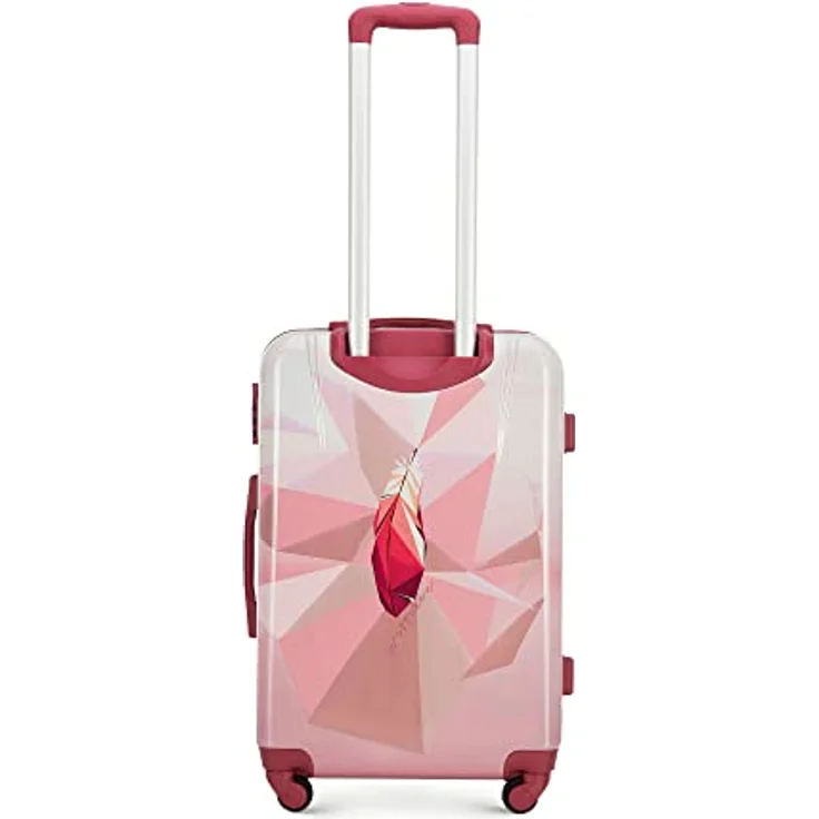 WITTCHEN Mittlerer Koffer Young-Kollektion ABS mit Polycarbonat Beschichtung und Teleskopgriff Größe M 62L Rosa – Bild 4
